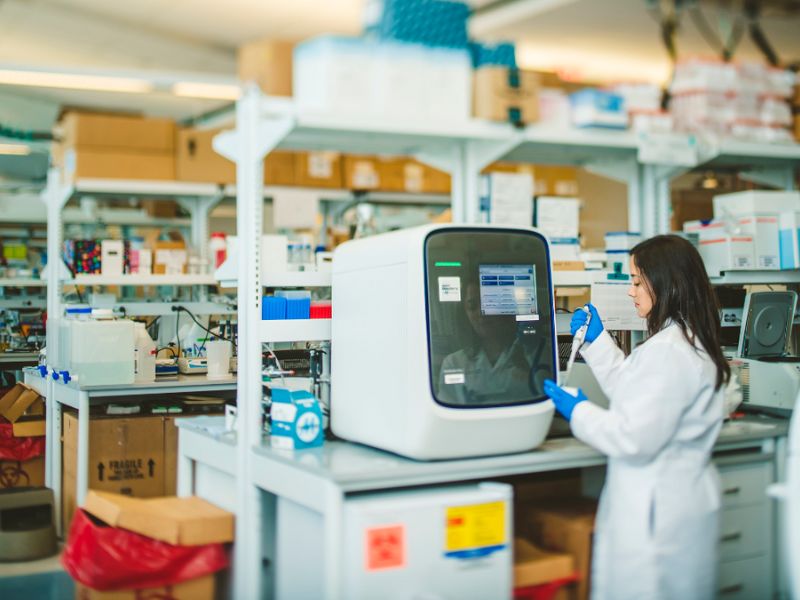Dr. Diana Azzam in her lab
