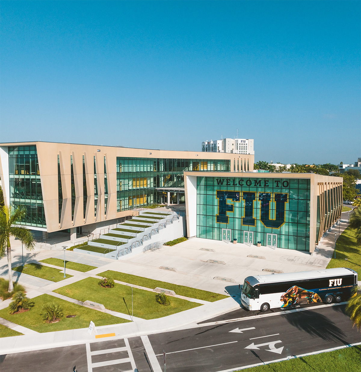 FIU buildings from aerial view