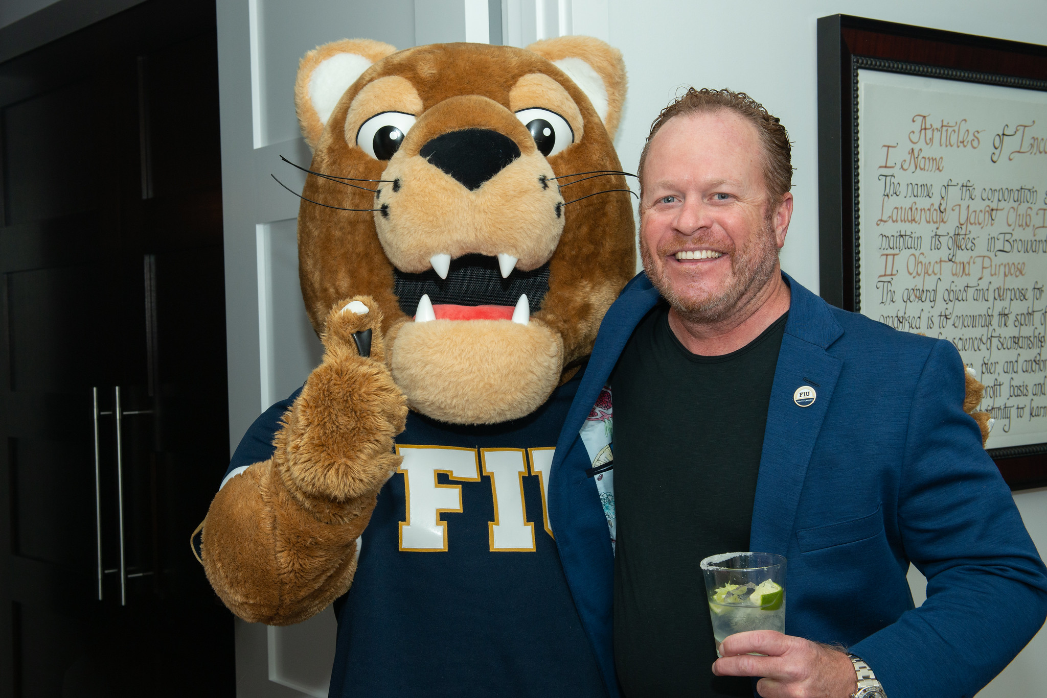 Chad Moss '94 and Roary